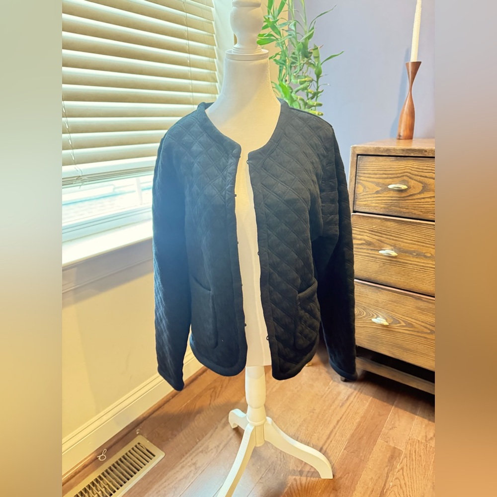 Brand New J. Crew Black Quilted Women's Jacket